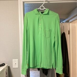 Men’s Medium Featherweight Mesh Longsleeve Polo Ralph Lauren Button Up shirt
